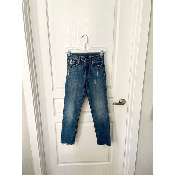 Levi’s Wedgie Straight Jeans Lasting Impression Blue Size 24 - Picture 6 of 16